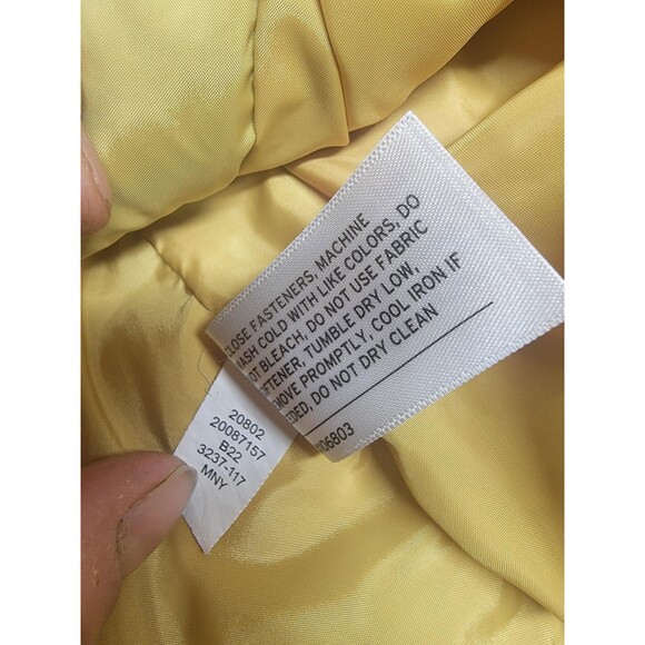 Alaskan Hard Gear Jacket Mens Medium Yellow Quilted Puffer Full Zip Outdoor Warm - Picture 9 of 13